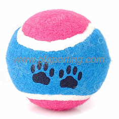 China Pelota de tenis de juguete de goma ecológica para juegos de mascotas proveedor