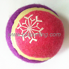China Juguete de pelota de tenis con estampado de nieve proveedor