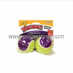China Pelotas de tenis Zoink, juguetes para perros, paquete de 2 proveedor