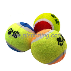 China Pelota de tenis para mascotas chirriante, pelota de juguete de entrenamiento, paquete de 3, 2,5'' proveedor