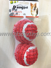 China Pelota interactiva para perros, pelota de tenis, paquete de 3 pelotas de goma, juguete para entrenamiento proveedor