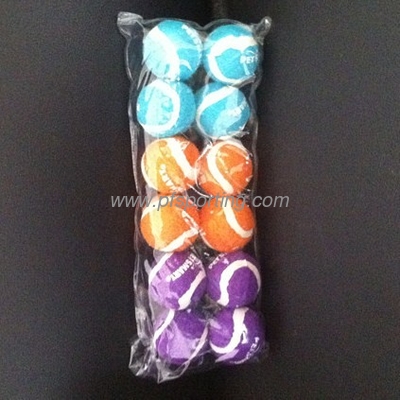 Mini pelota de tenis de juguete para mascotas de 1,5 pulgadas con logotipo personalizado impreso proveedor