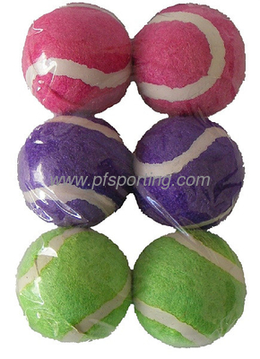 Mini pelota de tenis de juguete para mascotas de 1,5 pulgadas con logotipo personalizado impreso proveedor