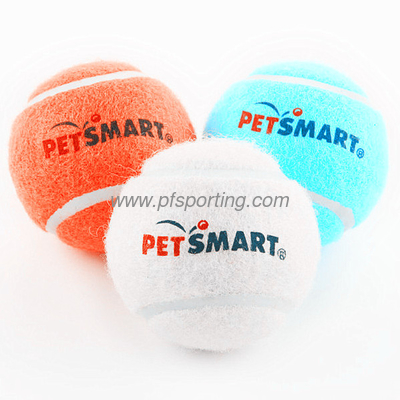 Mini pelota de tenis de juguete para mascotas de 1,5 pulgadas con logotipo personalizado impreso proveedor