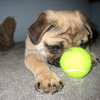 Mini pelota de tenis de juguete para mascotas de 1,5 pulgadas con logotipo personalizado impreso proveedor