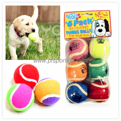Pelota de tenis de juguete de goma ecológica para juegos de mascotas proveedor