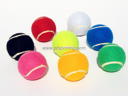 Pelota de tenis de material de fieltro de poliéster para jugar con perros proveedor