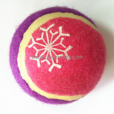 Juguete de pelota de tenis con estampado de nieve proveedor