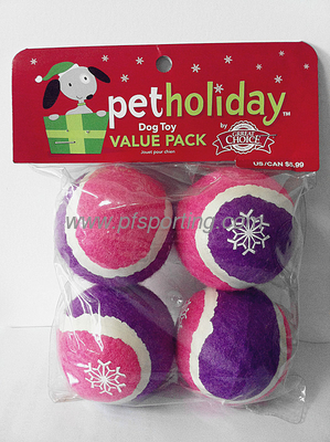 Juguete de pelota de tenis con estampado de nieve proveedor