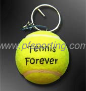 llavero de pelota de tenis con logotipo promocional impreso proveedor