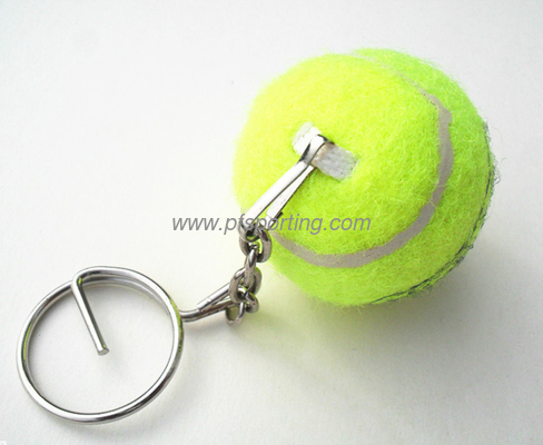 llavero de pelota de tenis con logotipo promocional impreso proveedor