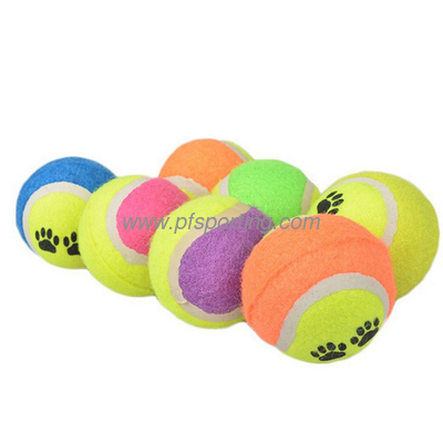 Juguete de pelota de tenis de 2,5 pulgadas para jugar con mascotas proveedor
