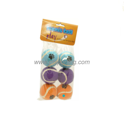 Pelotas de tenis para masticar perros y mascotas, 6 uds., divertidas pelotas de juguete para gatos proveedor