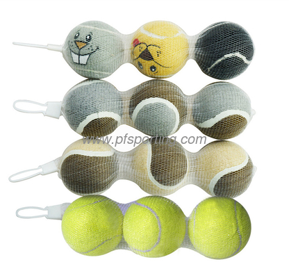 Pelotas de tenis para mascotas de goma ecológicas de 2,5 &quot;de diámetro con logotipo personalizado para perros, juguetes seguros para perros para entrenamiento de ejercicios proveedor