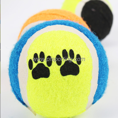 PAQUETE DE JUGUETE PARA PERRO DE 2 PELOTA DE TENIS SQUEAKY DE WORLD OF PETS proveedor