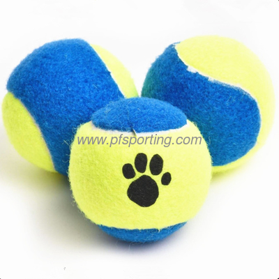 Ejercicio de entrenamiento, juguete para mascotas, pelota de tenis de goma elástica duradera proveedor
