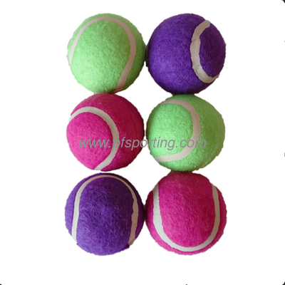 Wilko - Juego de 6 pelotas de tenis para tren, juguete para perro de 2,5 pulgadas proveedor