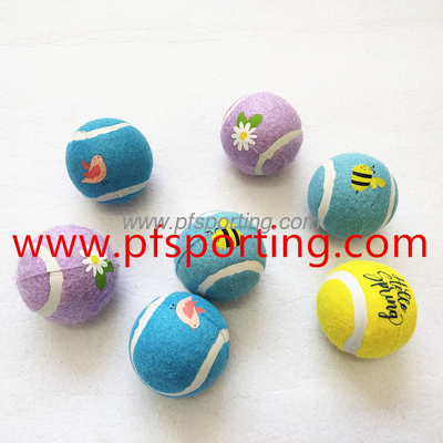Juguetes de goma del perro de la pelota de tenis del perro casero interactivo al por mayor profesional más barato del OEM de los fabricantes proveedor