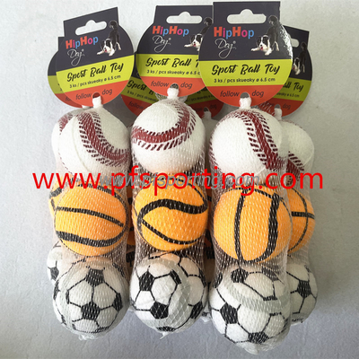 Bola de goma de goma de Supply Free Sample Toy Pet Training Toys Squeaky del fabricante de alta calidad de Vking para los pequeños perros grandes proveedor